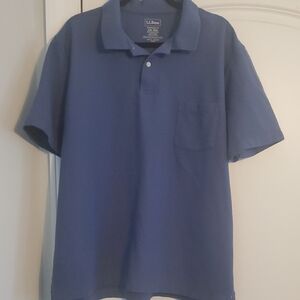 L.L. Bean Men's Classic Navy Polo Shirt